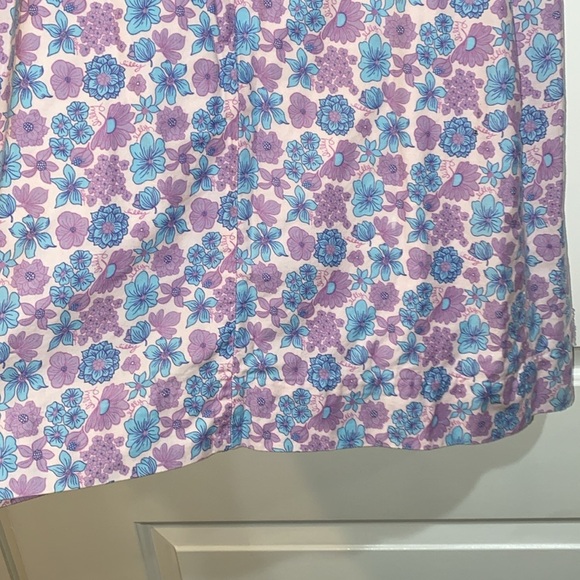 Lilly Pulitzer purple floral vintage dress size 4 cotton fabric - Picture 7 of 12